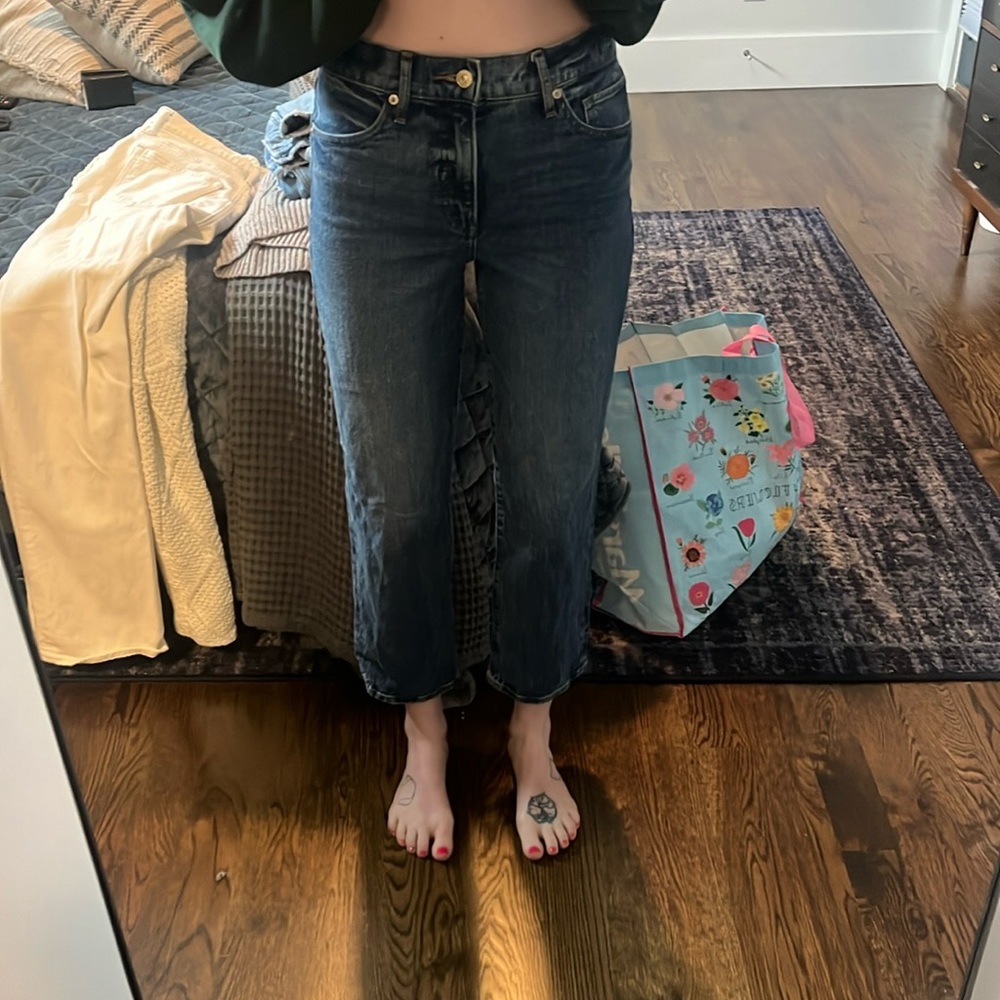 Express straight ankle jeans